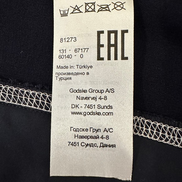 Women's Navy Athleisure Hooded Jacket Size 6 I'CONA Zip Up Sporty Comfy NWT - Picture 11 of 16